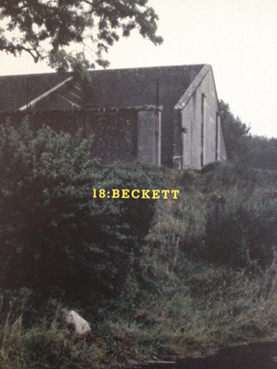 cover of the catalogue 18: Beckett